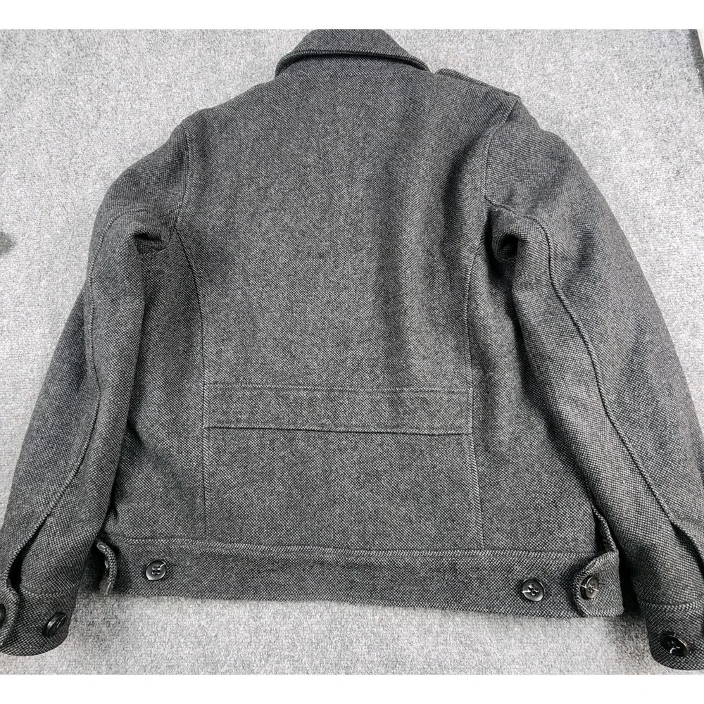 Spiewak & Sons L Gray Wool Thinsulate Jacket Heavy Classic‎ City Bomber Coat